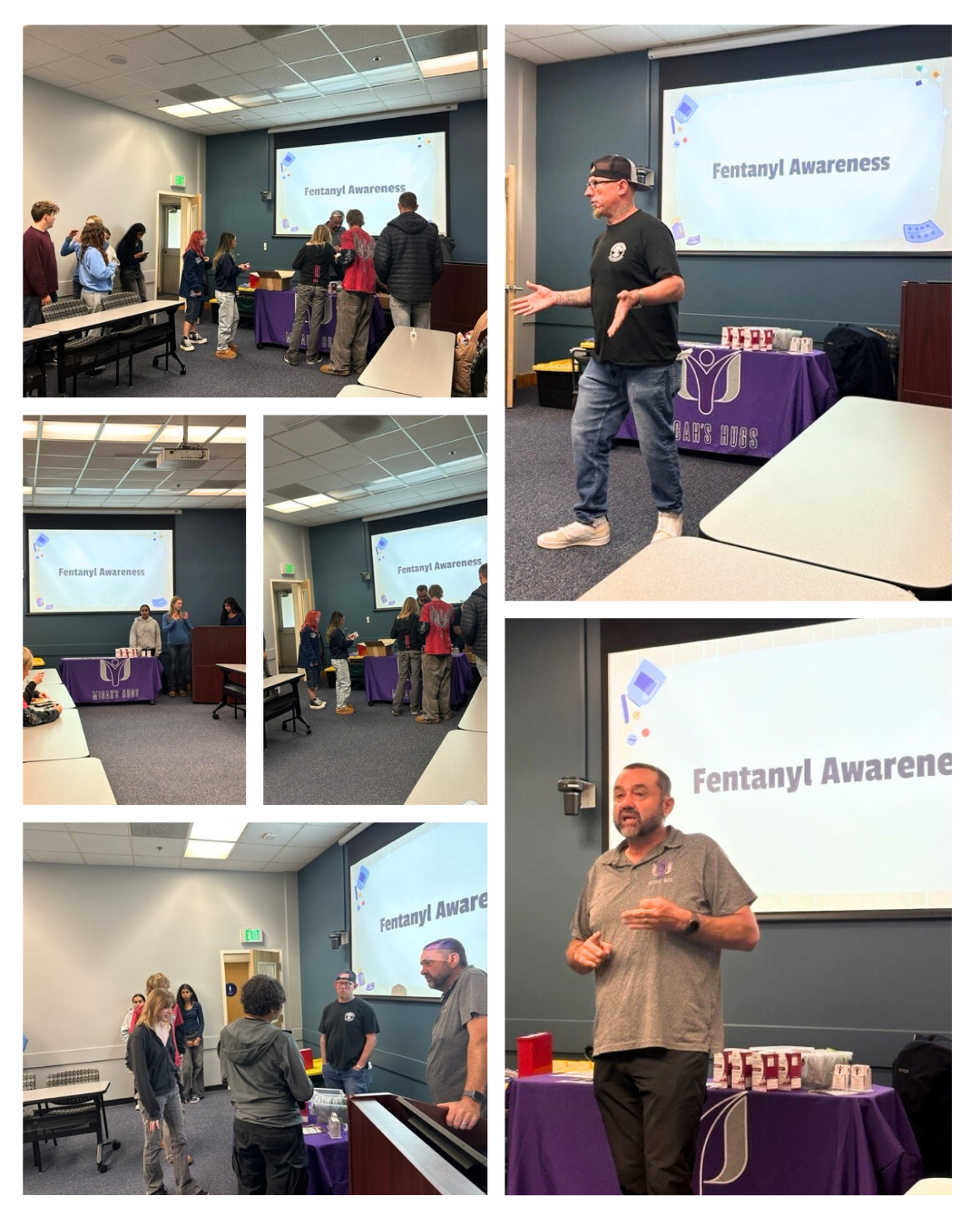 A collage of speakers and attendees of the event