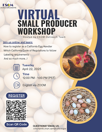 Virtual Small Producer Workshop event flyer